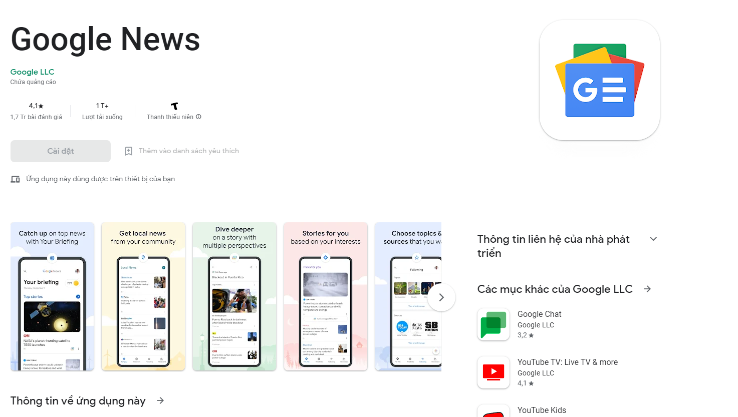 App đọc tin tức