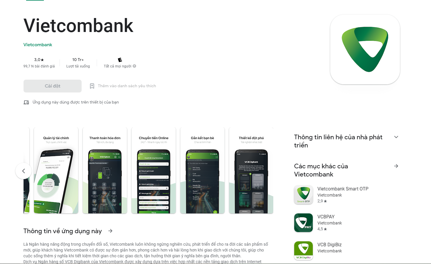 App tài chính - ngân hàng