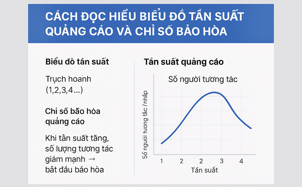 Cách đọc hiểu biểu đồ tần suất quảng cáo và chỉ số bão hòa