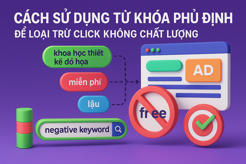 Cách Dùng Từ Khóa Phủ Định Trong Google Ads – Loại Bỏ Click Không Chất Lượng