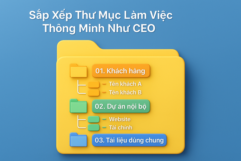 Cách Sắp Xếp Thư Mục Làm Việc Như CEO – Gọn Gàng, Dễ Quản Lý