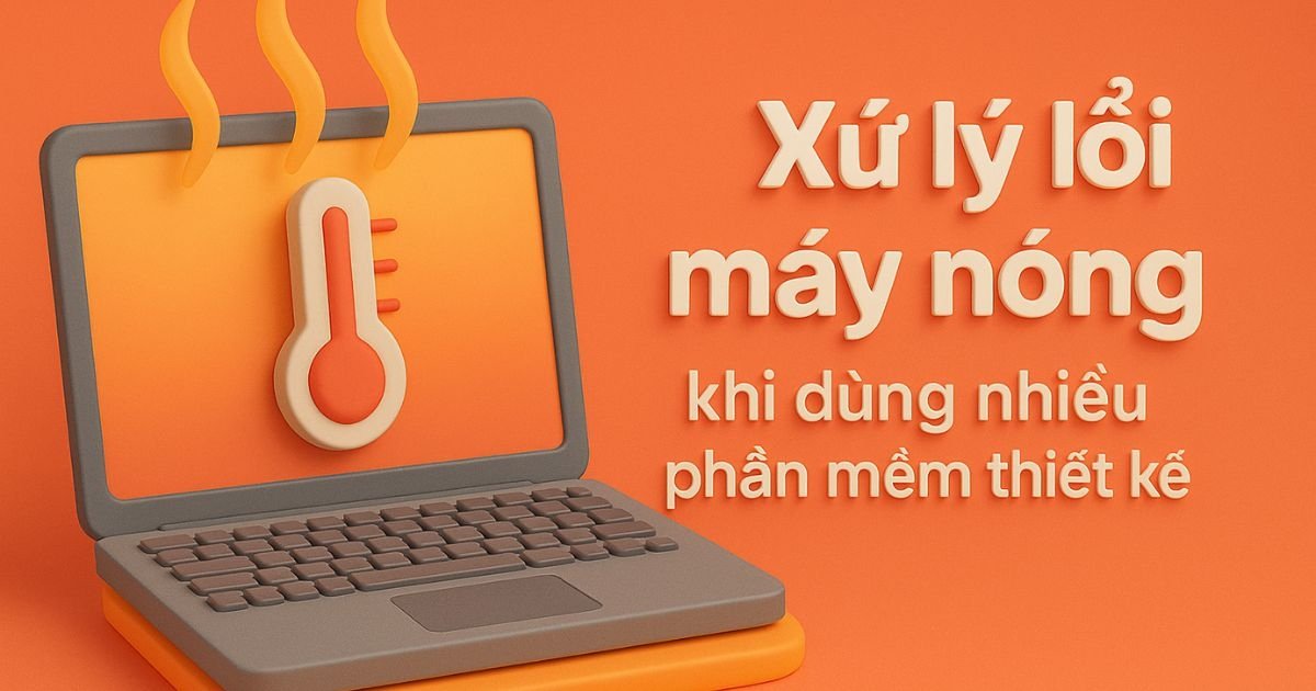 Cách xử lý lỗi máy nóng khi chạy nhiều phần mềm thiết kế