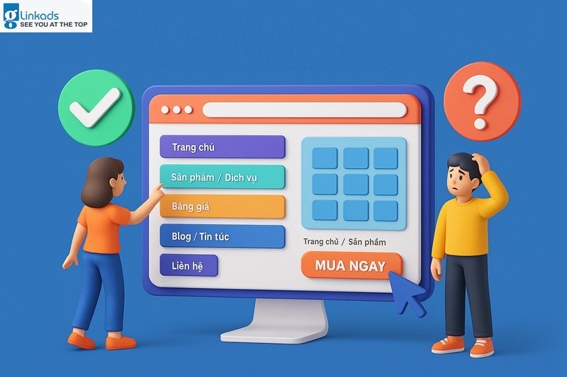 Giao diện đẹp nhưng cần điều hướng dễ, tránh để khách lạc lối