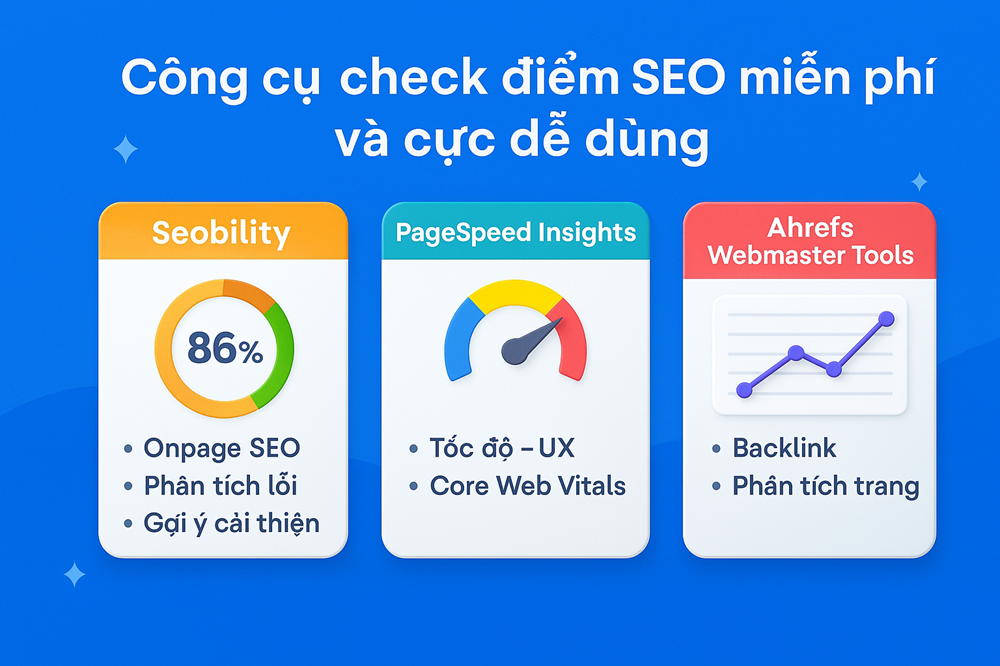Glinkads chia sẻ công cụ check điểm SEO miễn phí và cực dễ dùng