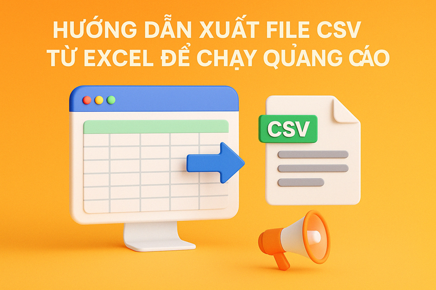 Hướng dẫn xuất file CSV từ Excel để chạy quảng cáo