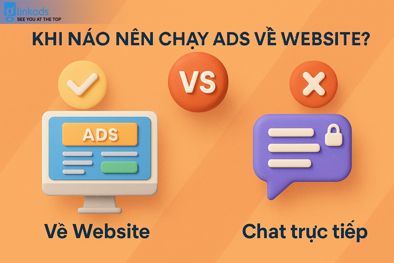 Khi Nào Nên Chạy Ads Về Website Thay Vì Chat Trực Tiếp?