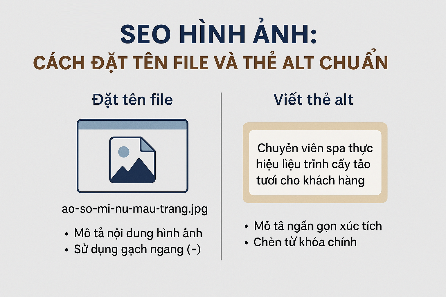 SEO hình ảnh: Cách đặt tên file và thẻ alt chuẩn