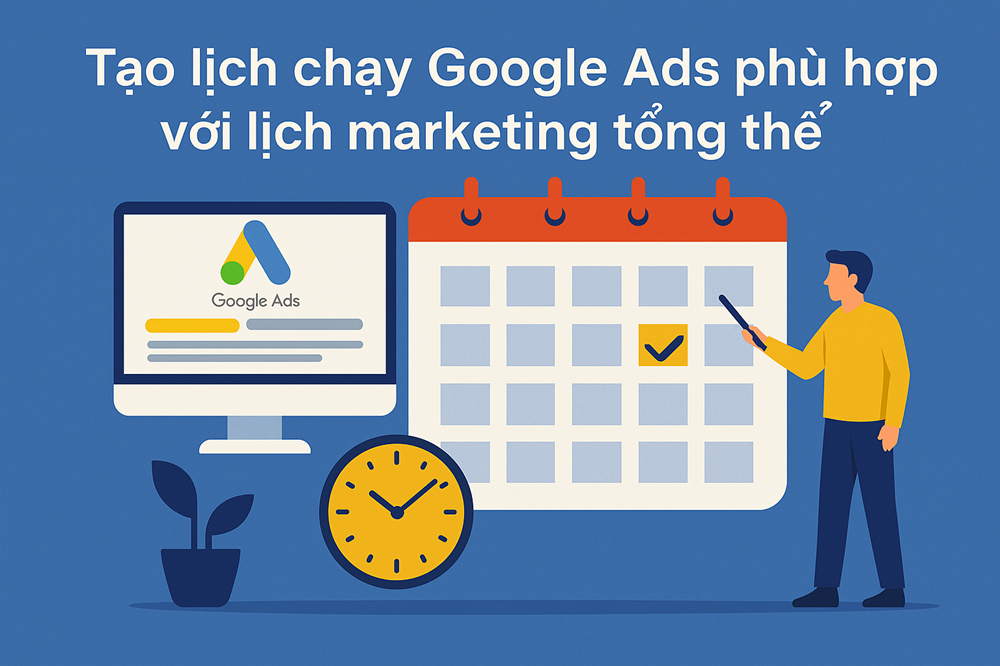Tạo lịch chạy Google Ads phù hợp với lịch marketing tổng thể