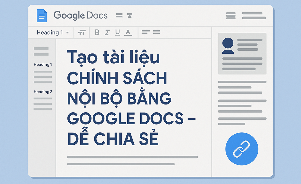Tạo tài liệu chính sách nội bộ bằng Google Docs – dễ chia sẻ