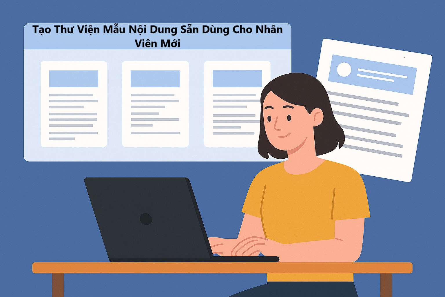 Tạo Thư Viện Mẫu Nội Dung Sẵn Dùng Cho Nhân Viên Mới: Tăng Tốc Quá Trình Đào Tạo, Nâng Cao Hiệu Suất