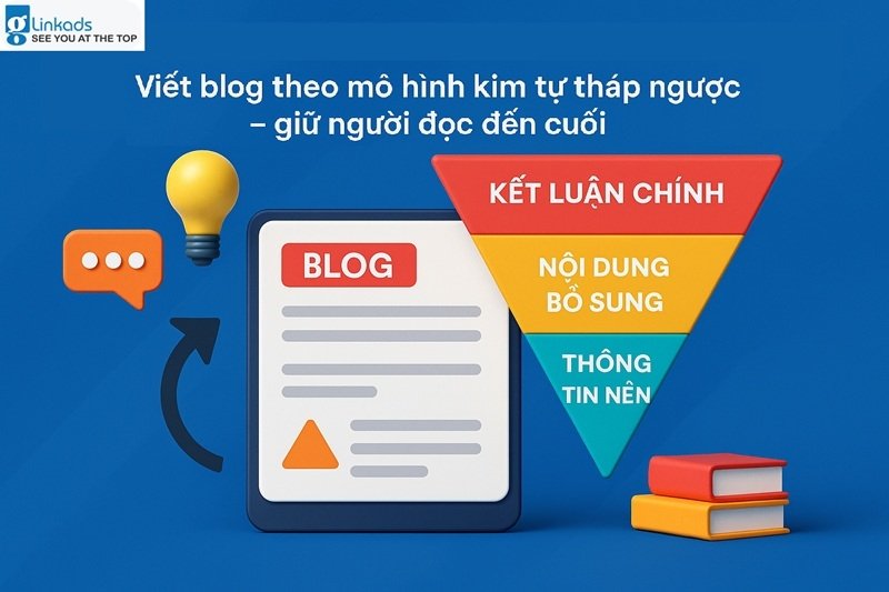 Viết blog theo mô hình kim tự tháp ngược – giữ người đọc đến cuối