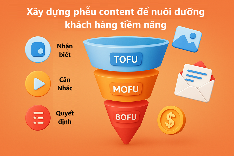 Xây dựng phễu content để nuôi dưỡng khách hàng tiềm năng